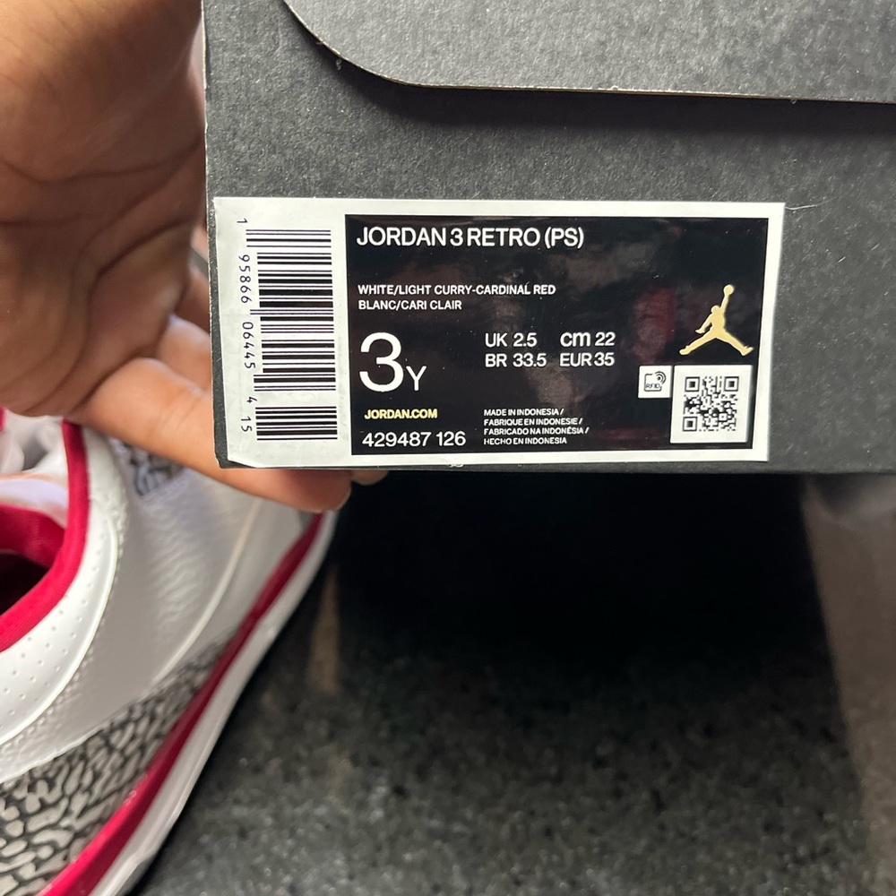 JORDAN RETRO 3 cardinals Sz various NWB - Picture 10 of 11